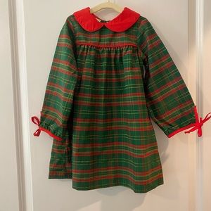 Girls Tartan Plaid Christmas Dress sz 4T